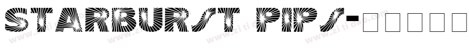 Starburst Pips字体转换